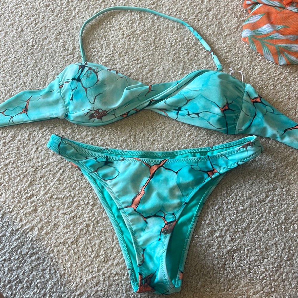 Marble Print Bikini
